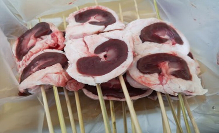 羊内腰羊腰新鲜带油羊腰子羊肾羊肉烧烤 羊腰子 原油腰子500g