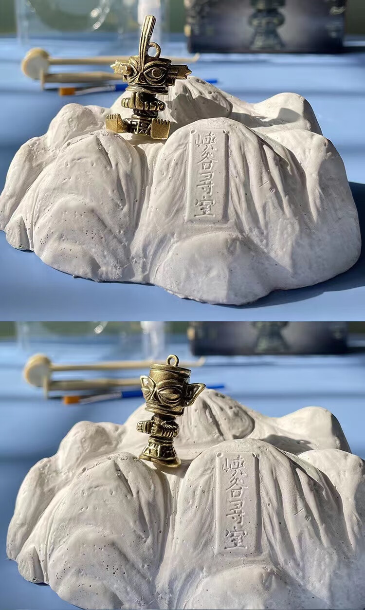 三星堆考古挖掘玩具盲盒男孩真铜河南博物院面具挖宝藏寻宝礼物