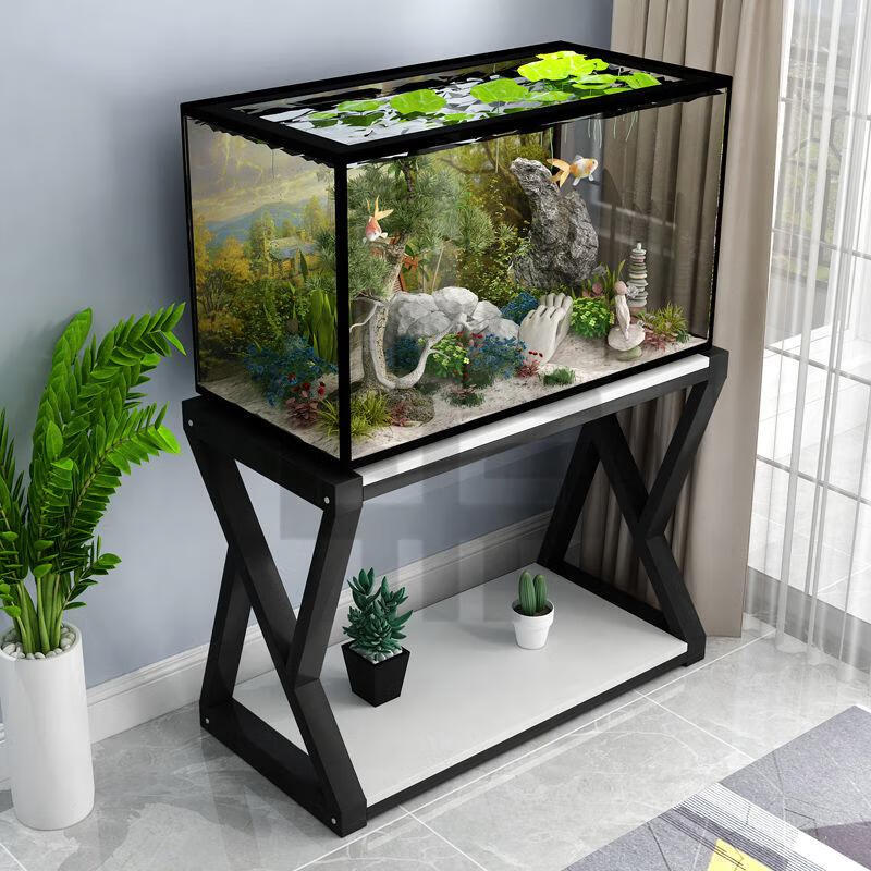 班奇盾鱼缸底柜鱼缸架子鱼缸柜底座长方形鱼缸底架鱼缸柜子不锈钢鱼缸