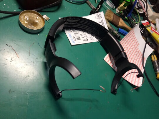 razer/雷蛇 北海巨妖标准版x有线带麦耳机维修头梁配件头戴通用 黑色r