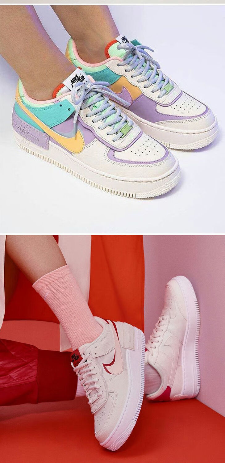 1 一号女鞋电玩像素低帮休闲板鞋官网品牌nike af1小雏菊 36【图片