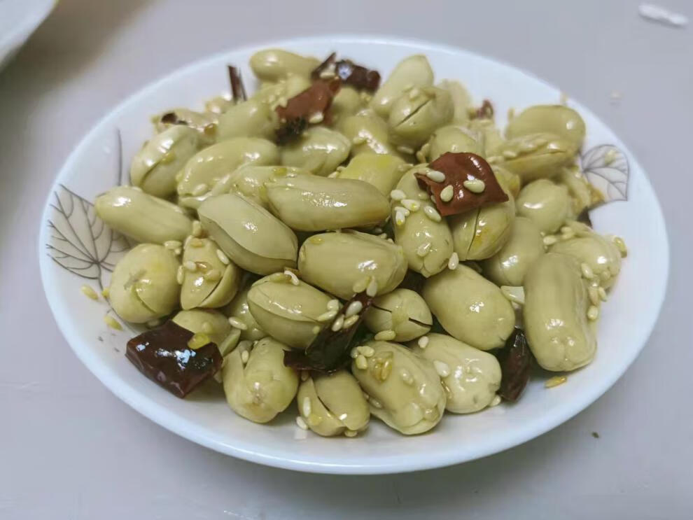 5折 山东省特产-临清名吃-刘福寿刘垓子白仁 六袋*300克真空袋装 五香