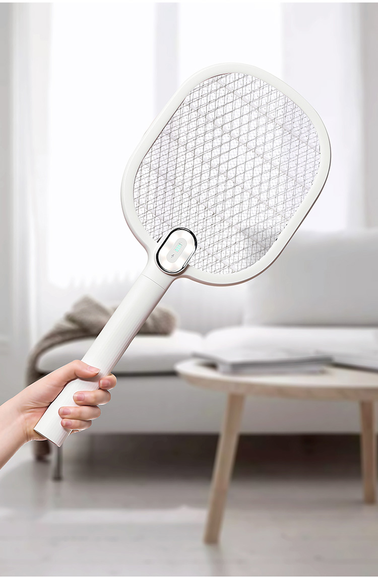日本电蚊拍充电式电蚊拍可充电式家用强力电苍蝇拍锂电池灭蚊拍带灯打