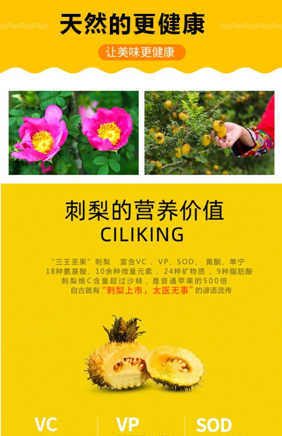 【补充vc】贵州刺梨干特产级野生刺梨刺梨茶大果子泡茶泡酒去黄白 刺