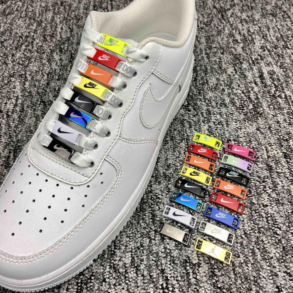 适配aj1af1金属鞋带扣空军一号马卡龙彩色扣球鞋配件diy配饰金色钩子