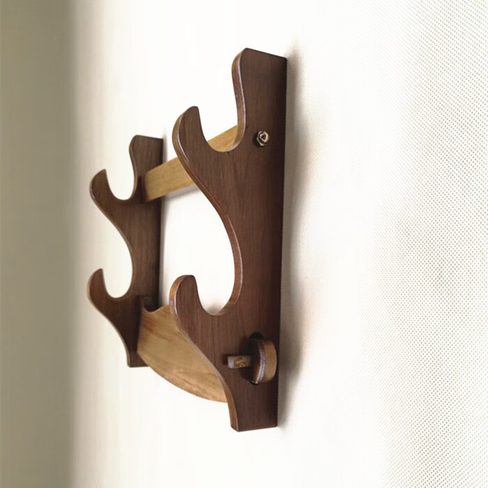 攸竹剑架挂墙立式剑拖实木挂壁式刀剑架架剑托剑座剑架cos 4款密度板