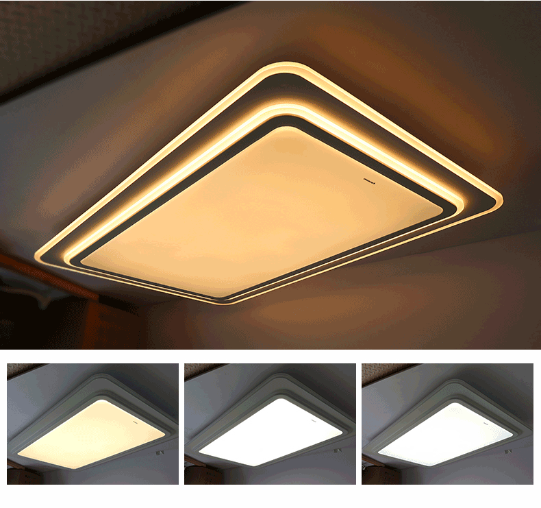 松下led光韵导光板适悦光吸顶灯简约大气卧室灯遥控调光调色客厅灯