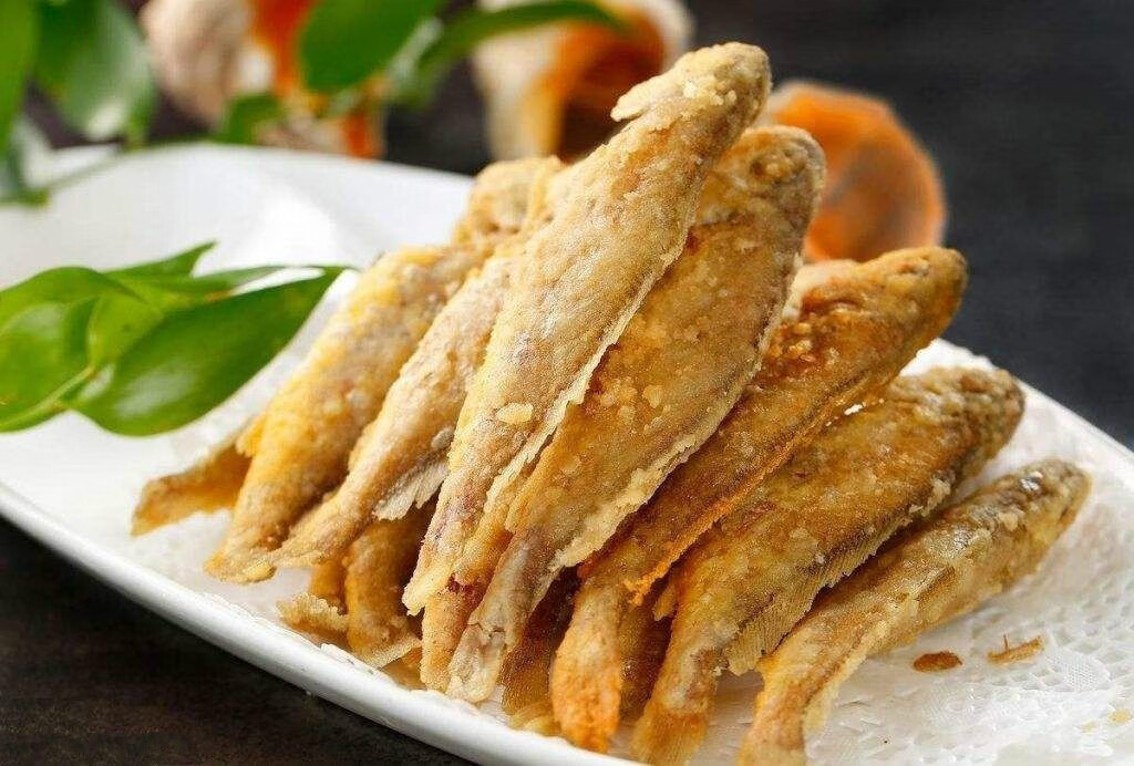 酥炸黄花鱼1kg 裹粉油炸小黄花小吃半成品香酥小黄鱼 1000g 1000g