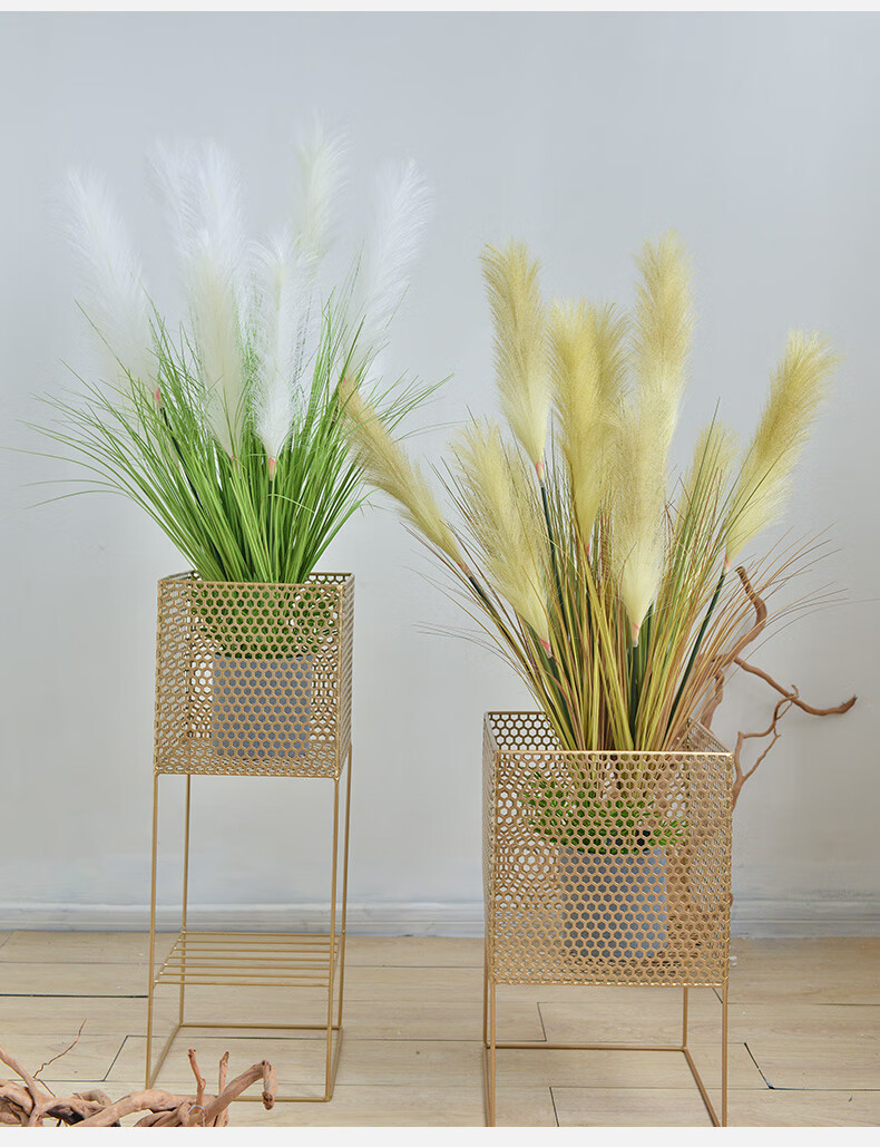 芦苇草现代简约仿真花大芦苇假花装饰花家居室内客厅落地摆设干花植物