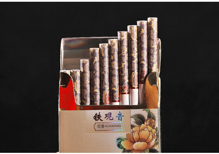 铁观音茶烟粗支茶叶烟薄荷一条男士细专卖烟 兰花铁观音一条【细支带