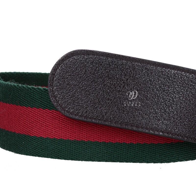 全新gucci古驰 gucci腰带皮带男女通用经典条纹双g金扣腰带织物配皮