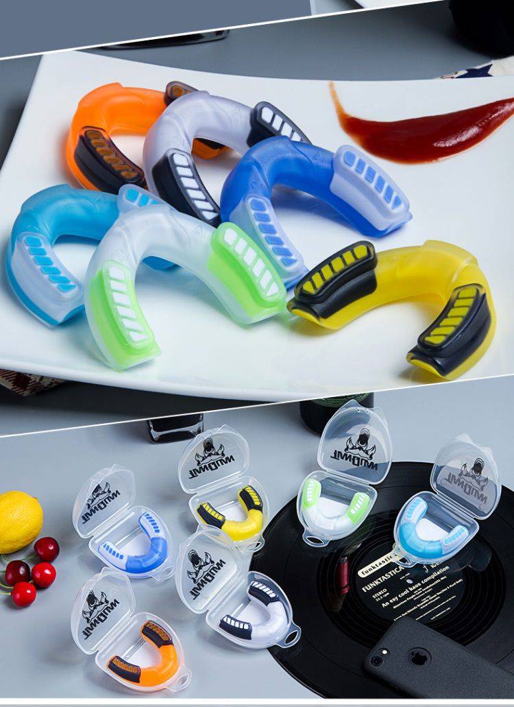 牙套篮球儿童牙合垫颌垫套跆拳道儿童成人散打篮球硅胶垫防磨损牙口腔