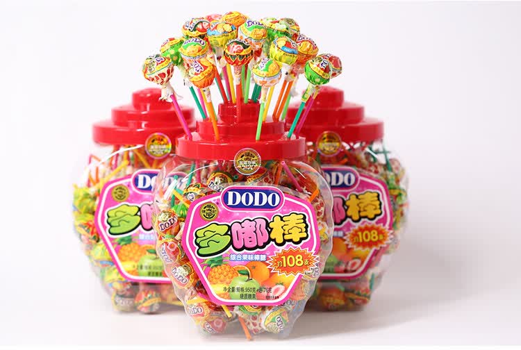 徐福记多嘟棒棒糖小糖果批发高颜值桶装儿童零食幼儿园分享小礼物1袋
