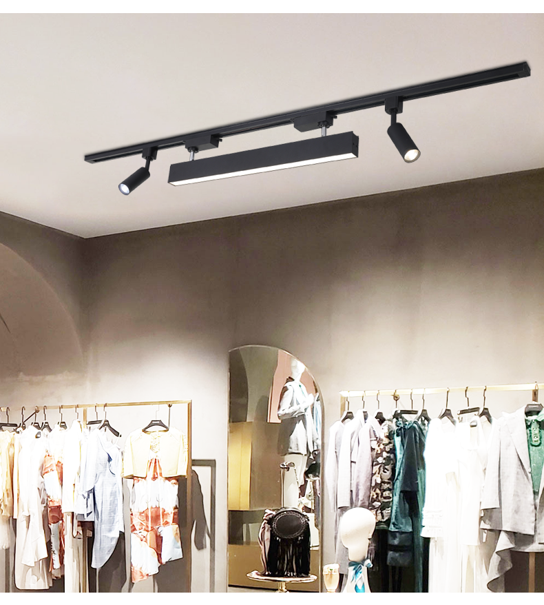 飞利浦长条轨道灯led灯服装店轨道式射灯店铺商用路轨灯照明定制定制