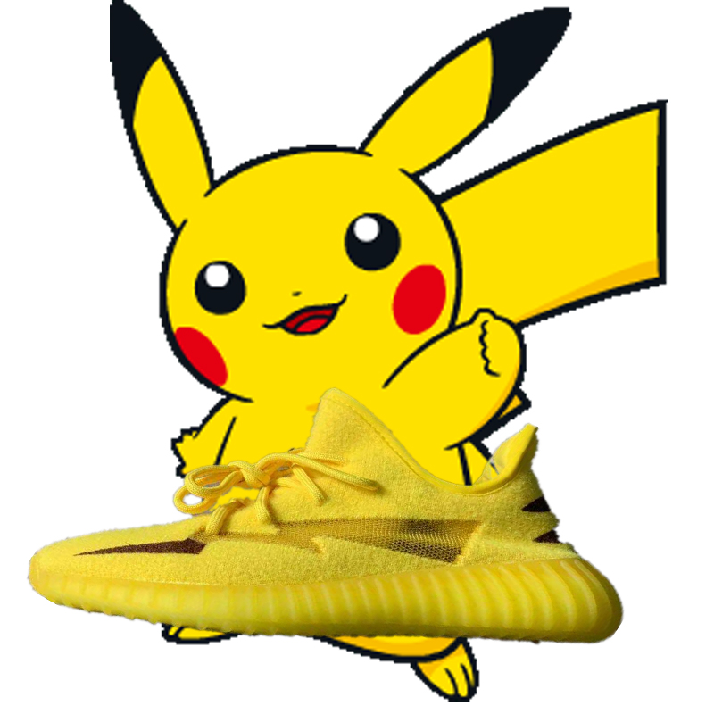 赞吉尔联名忆恋椰子鞋新款350v2运动鞋黑天使官网新款皮卡丘联名鞋