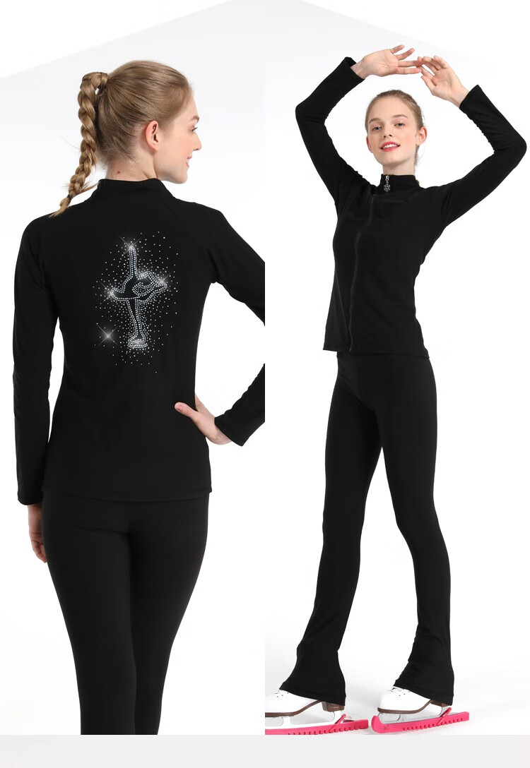 花样滑冰训练服 儿童冰上训练裤高弹防水透气成人女溜冰运动训练服