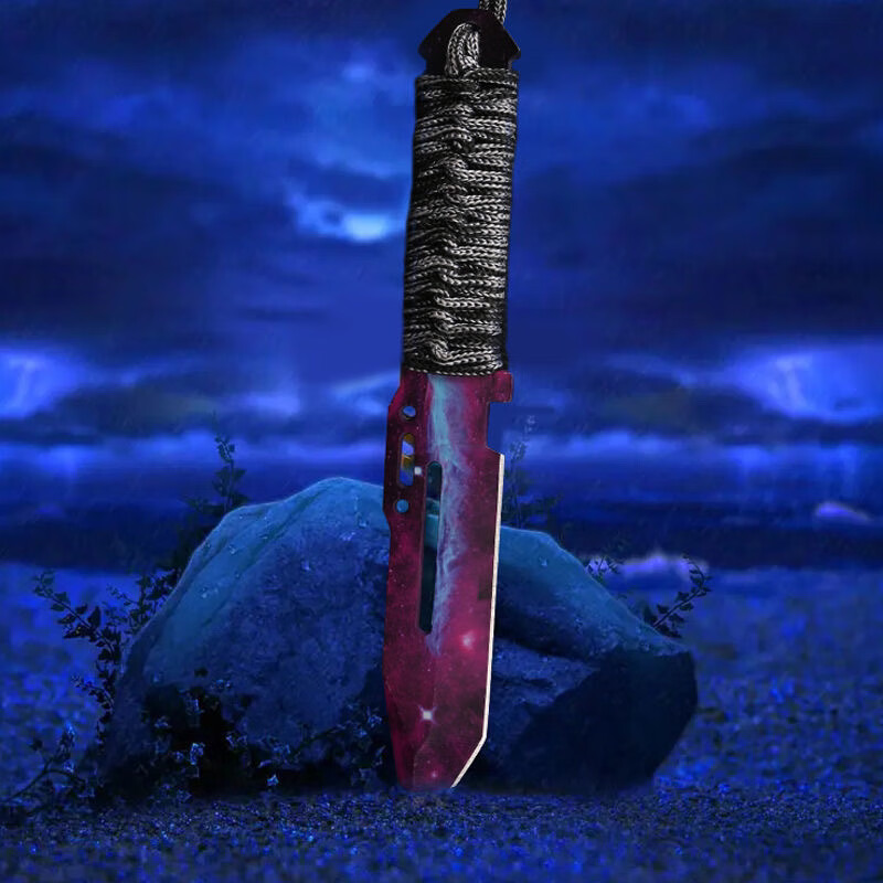 csgo短剑周边实体游戏训练直刀系绳刀潜水绑腿户外刀野营小刀元气小猴