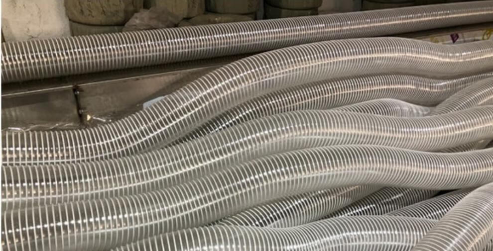 钢丝圈软管排气管 白色软管下水管排气管工业透明伸缩管通风管钢丝圈