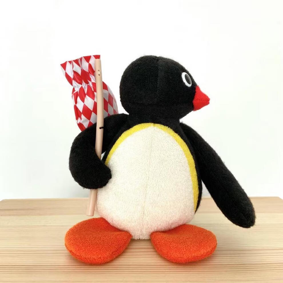 pingu企鹅 pingu企鹅家族离家出走魔术师公仔毛绒玩具摆件卡通复古