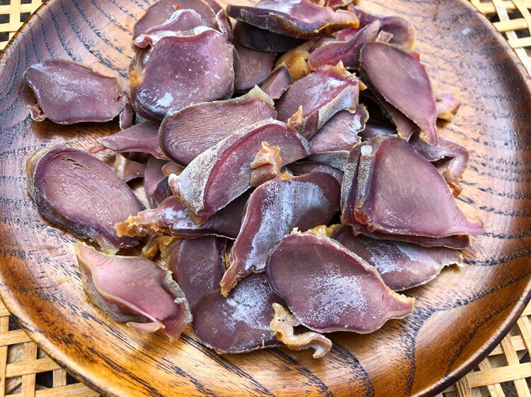 风干咸鸭肫安徽特产腊鸭肾六安农家手工腌制腊味鸭胗正宗陈肾干货 咸