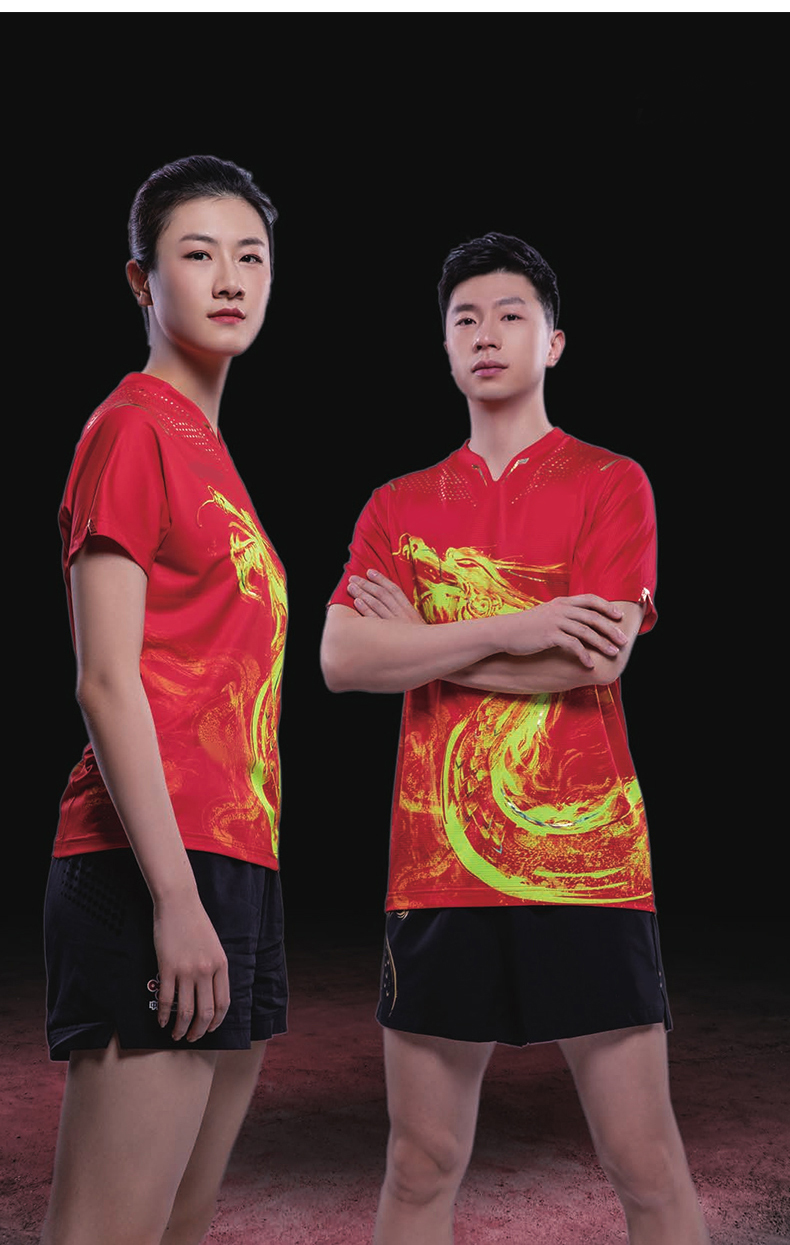 比布狼中国队乒乓球服套装男女款短袖新款龙服马龙许昕刘诗雯国家队