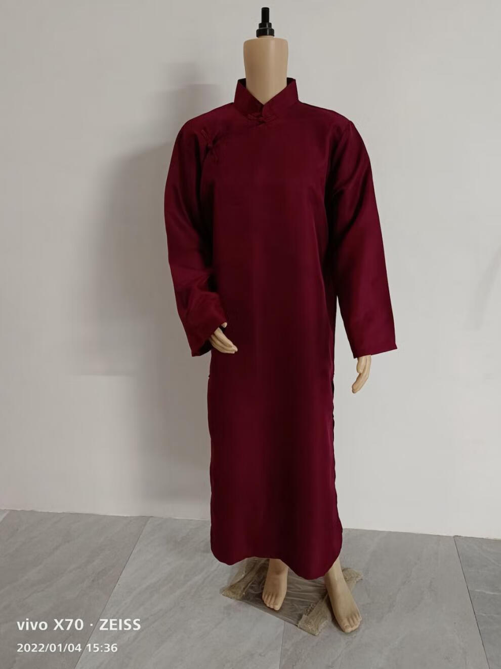 民国长衫教书先生长袍马褂中式唐装相声话剧大褂觉醒年代演出服装p 浅