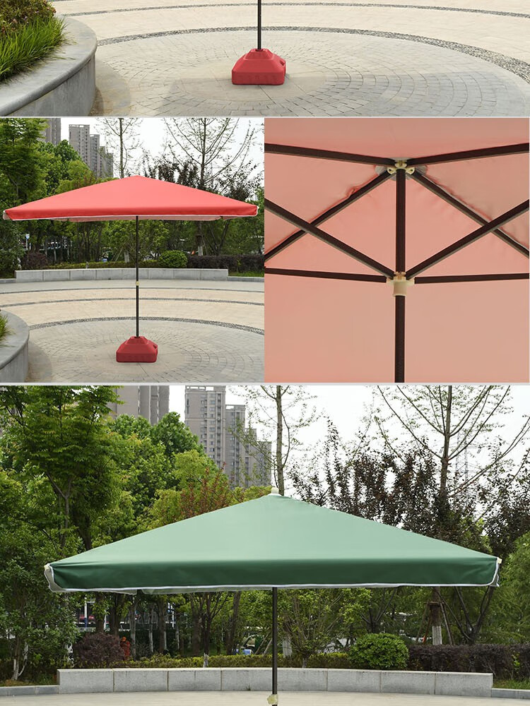 太阳伞摆摊 大号户外折叠超大雨棚庭院太阳遮阳伞长方形雨伞大型商用