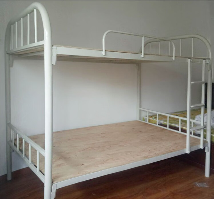 铁架床高低上下铺学校员工宿舍夹板实木床板90cm单人实心硬板床板