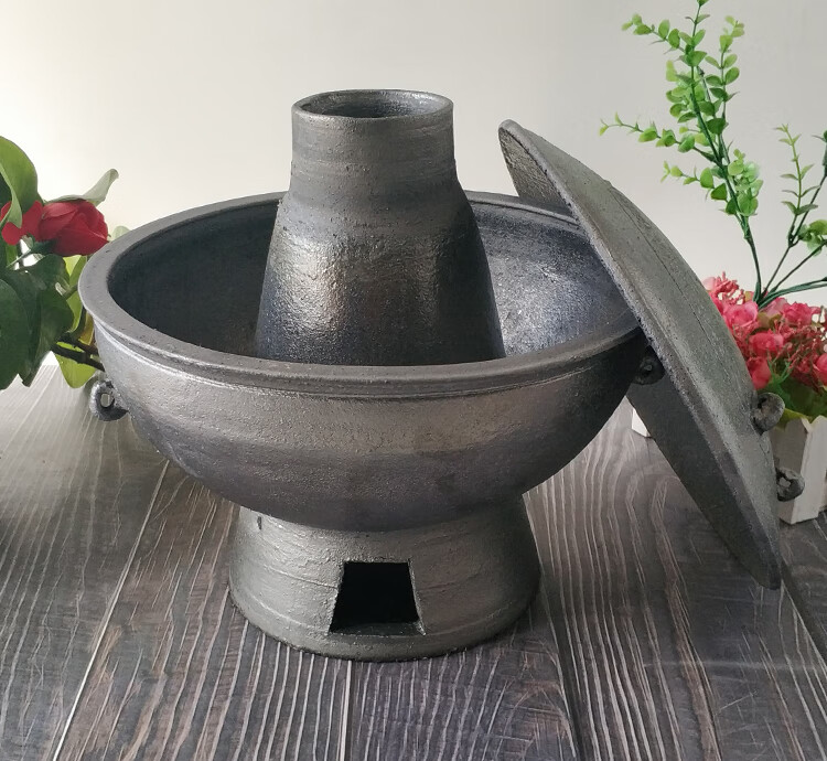 暖锅炉老式传统木炭砂火锅老北京家用涮羊肉全手工火锅20升适合34人
