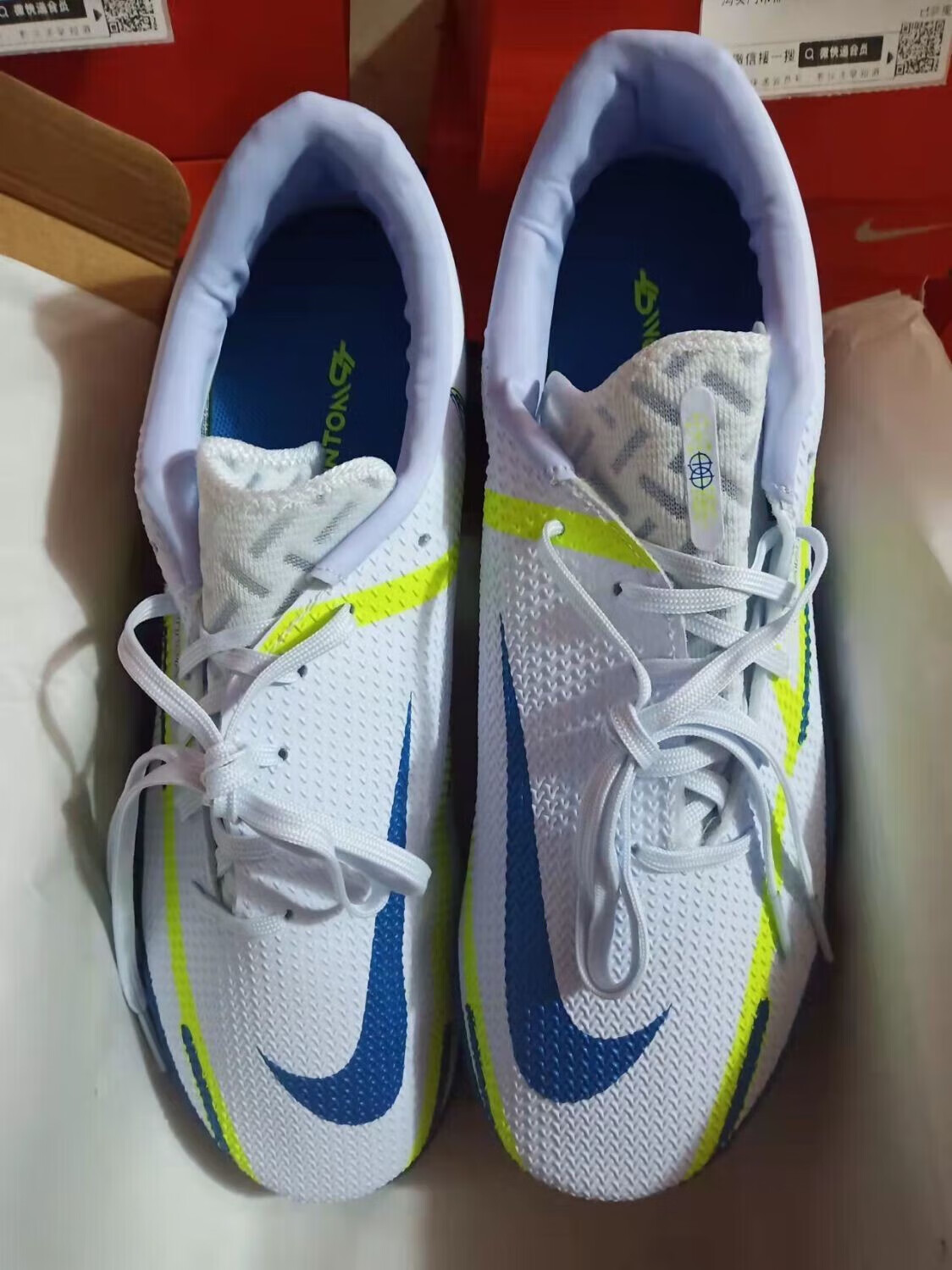 弋情phantom gt 2代针织人工草碎钉tf足球鞋男子比赛实战球鞋训练球鞋