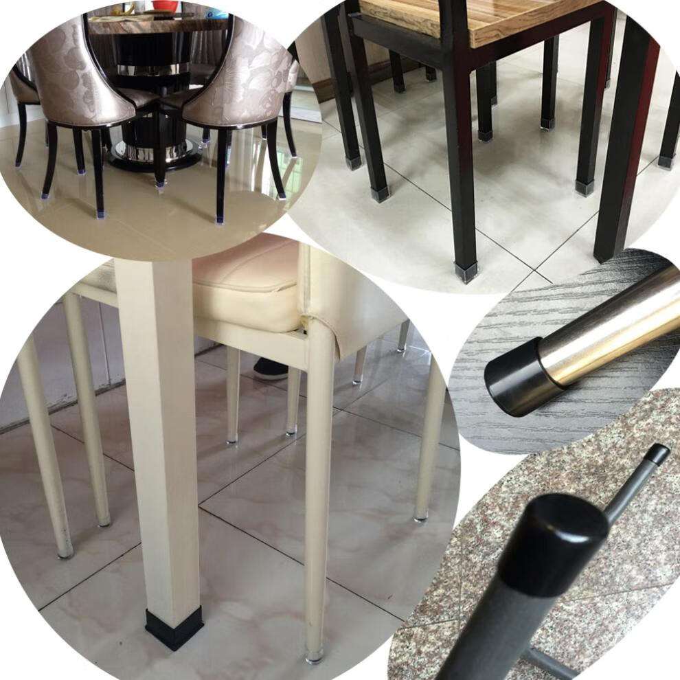 耐磨脚套桌椅保护套 防滑餐桌腿套 地板凳子凳脚课桌硅胶透明 椭圆20*