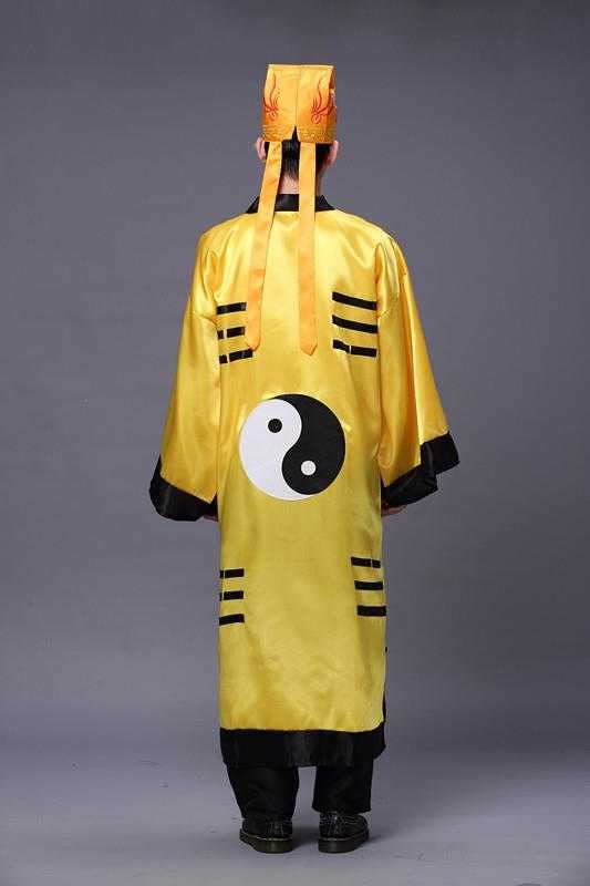 道公师公衣服道教法器/用品/道服法衣/道袍太八卦衣八2020 黑色