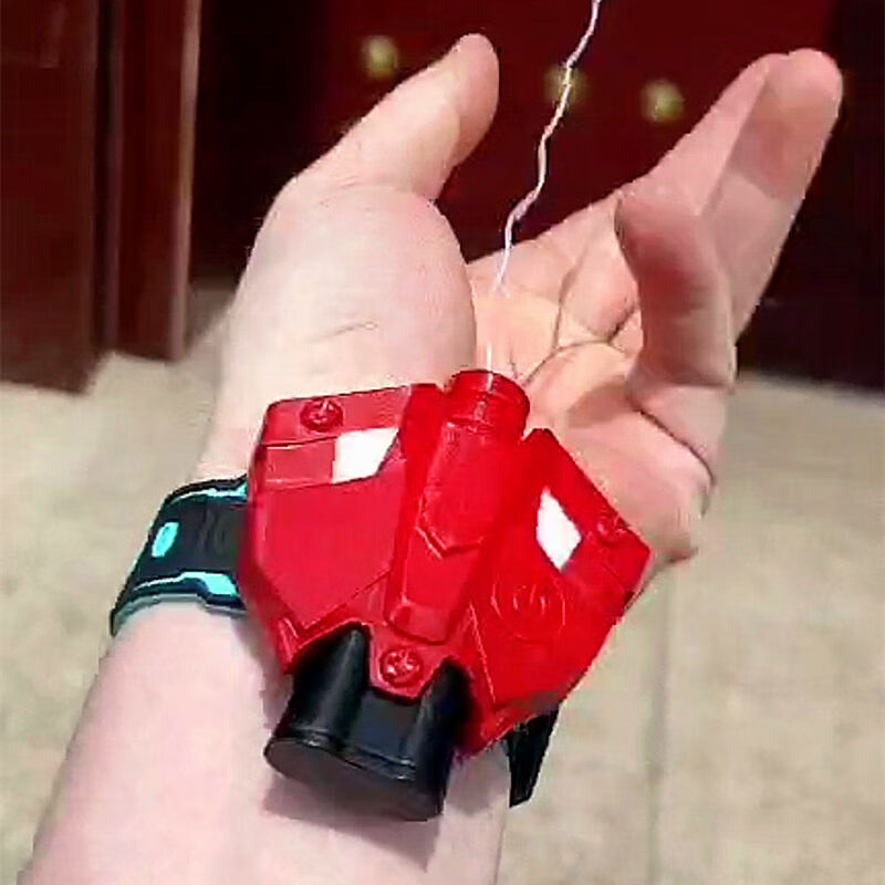 蜘蛛侠发射器绳索绳子手腕式小型黑科技玩具吐丝抖器音同款蛛丝发射器