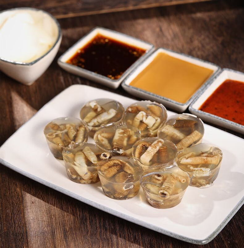 三都土笋冻海鲜熟食即食海鲜厦门小吃20粒400g袋装块状切块400g好夹