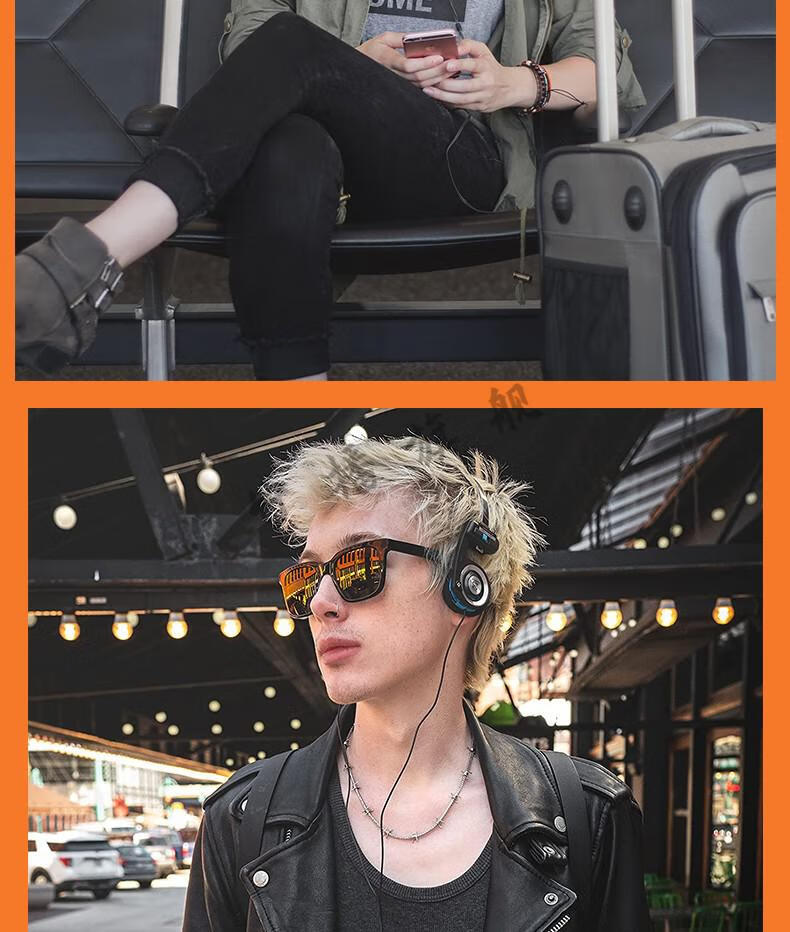 高斯耳机 美式复古头戴式便携小巧无有线带麦耳机高斯koss pp经典款可