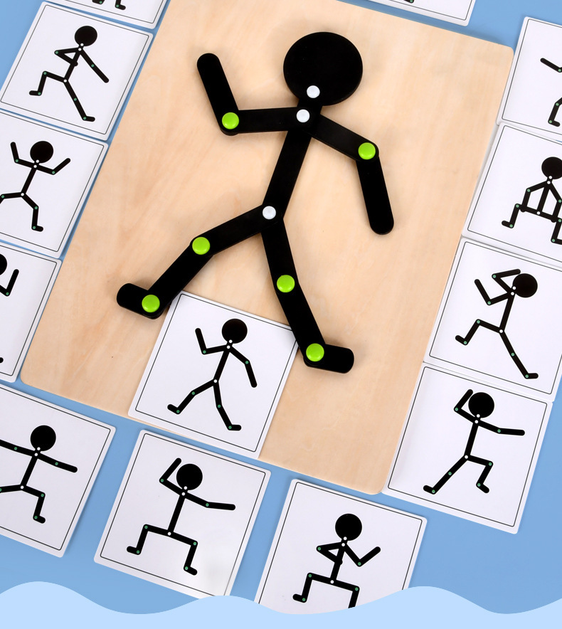 幼儿智力开发磁性儿童玩具男童早教1一3周岁生日礼物小女孩半运动小人