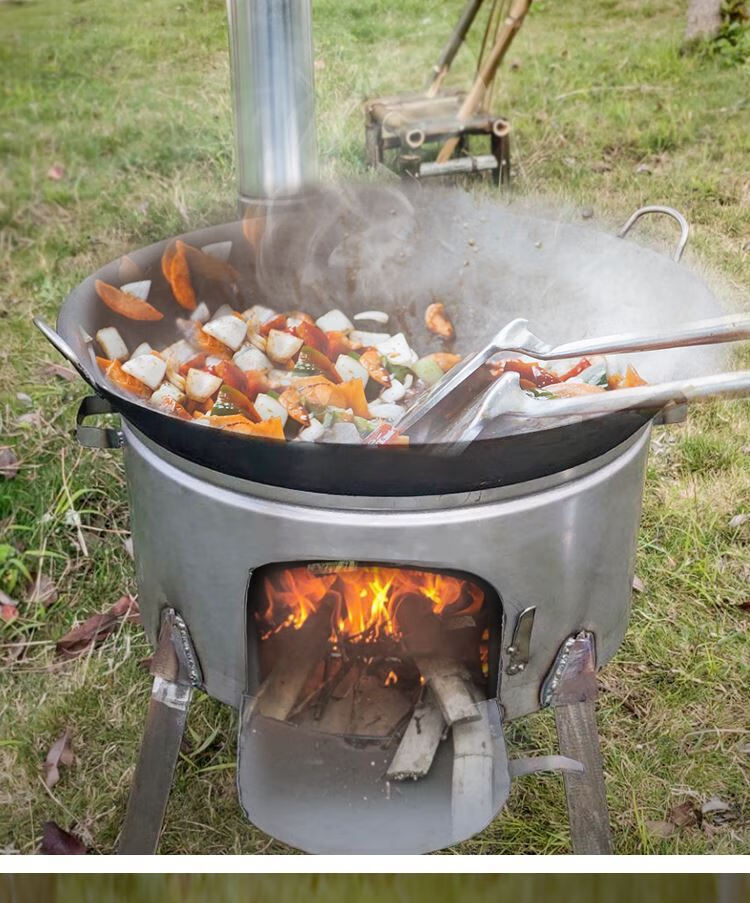 柴火灶家用烧木柴大锅灶台炒菜锅地锅柴火灶炉家用农村柴火灶户外猛火