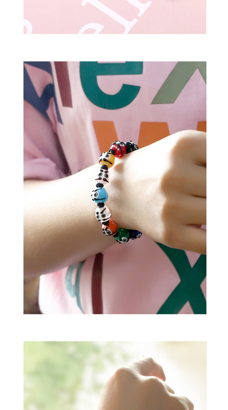 新升级日式琉璃珠手链日式达摩琉璃手链转运六眼天珠本命年开运平安