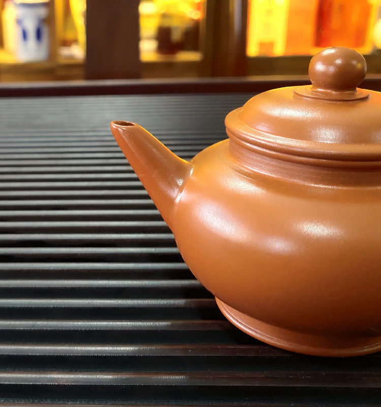 壶谢华砂铫水平壶侧把潮州功夫茶具紫砂壶纯手工茶壶家用泡茶壶朱泥手