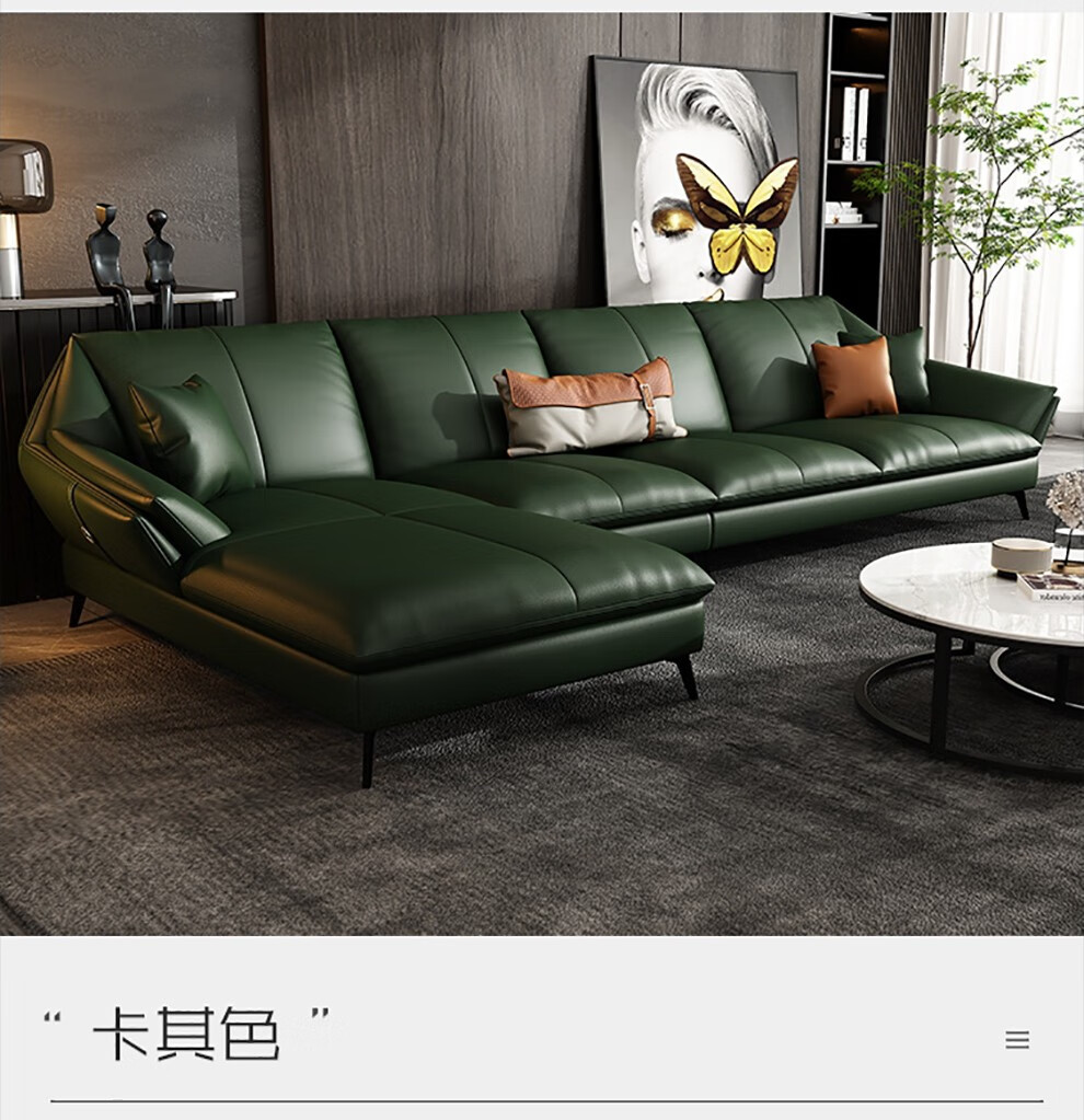 贝玛居沙发皮艺沙发意式极简意大利进口纳帕牛皮现代客厅北欧轻奢贵妃