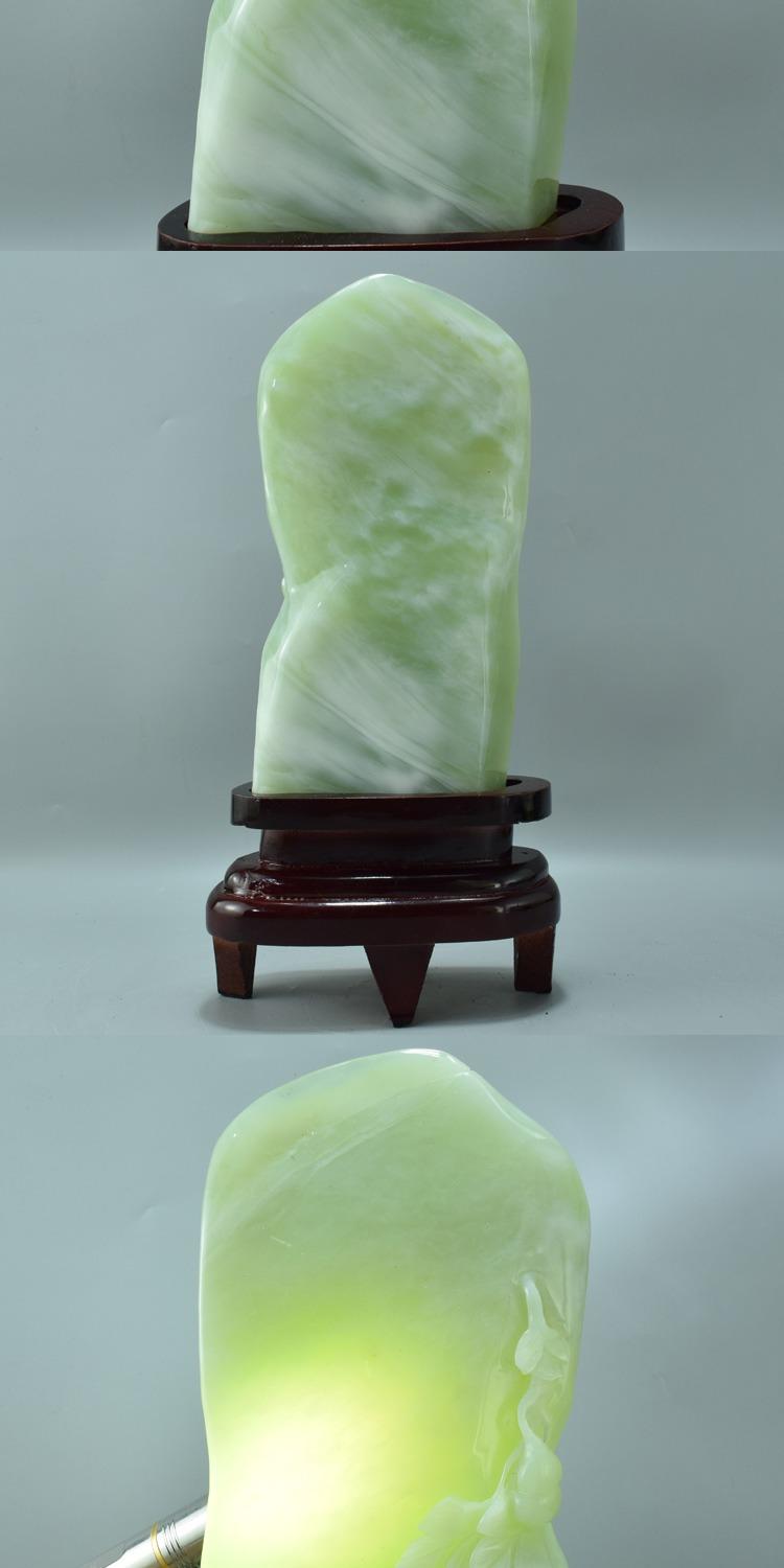 辽宁岫玉摆件岫玉摆件天然辽宁岫岩玉山水雕件珠宝奇石原石风水工艺