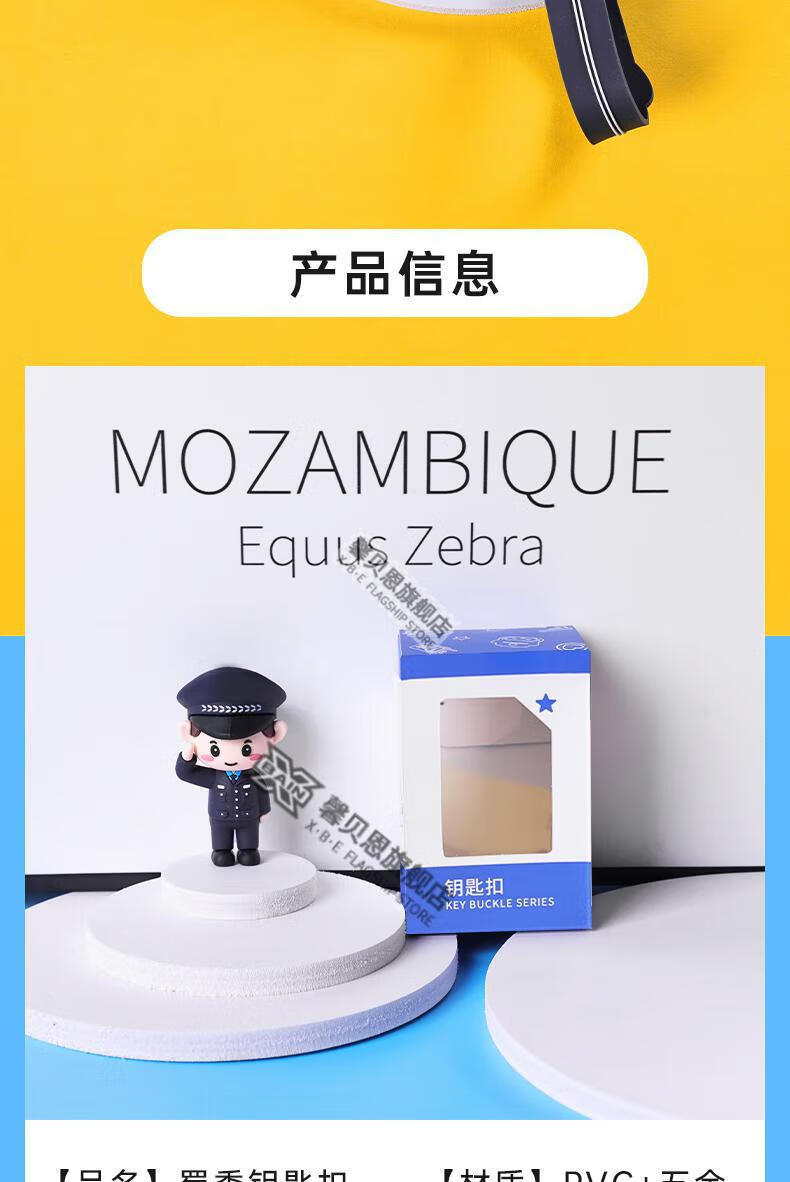 小卤蛋兵哥哥玩偶 2022年新款警察钥匙扣警察节纪念礼物反炸宣传活动