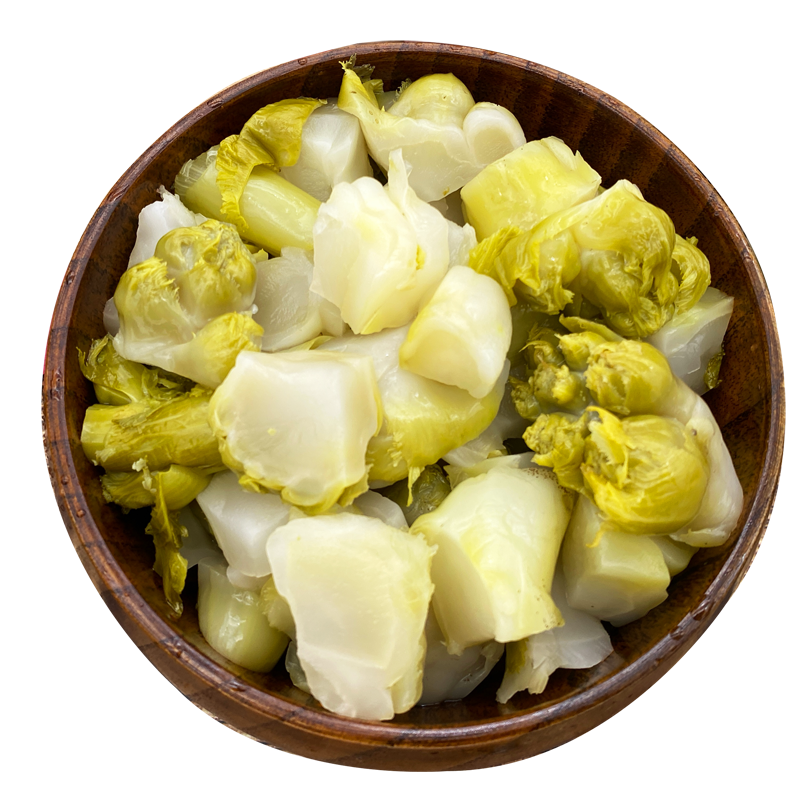 爽口娃娃菜酸甜菜芯早餐小菜腌制咸菜酱菜450克袋装 500克娃娃脆瓶装x