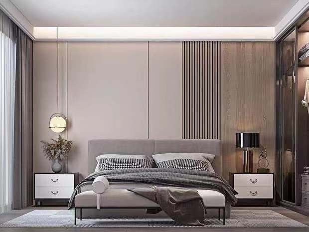 北极圈木饰面板竹木纤维饰面板免漆木饰面背景墙护墙板装饰板uv板防火