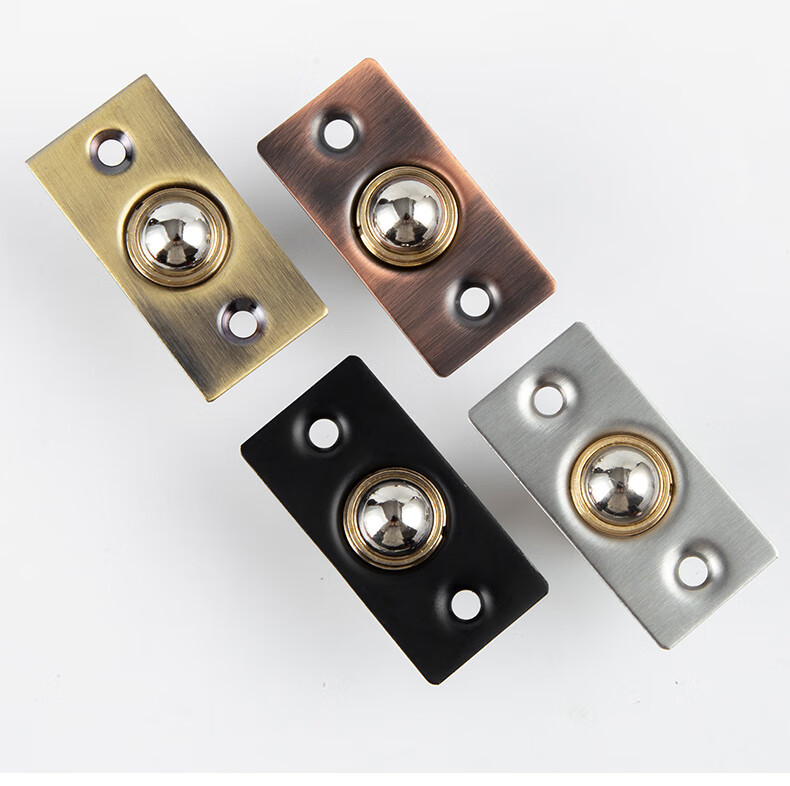 纯铜门碰珠卡扣式宾馆kvt专用顶珠弹簧不锈钢暗木门隐形门碰珠锁捷角