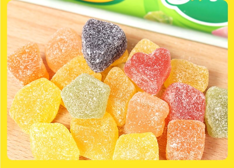 雀巢nestle趣满果水果果汁软糖橡皮糖儿童休闲零食糖果情迷热带70g6