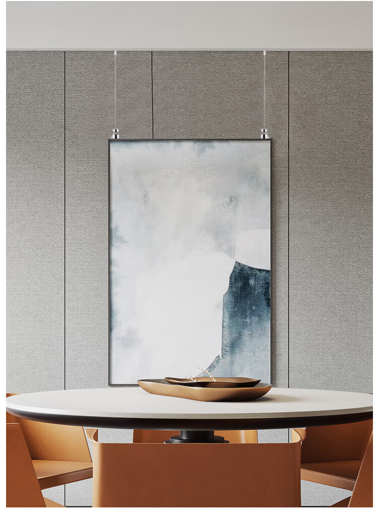 挂画轨道隐形家用画廊书画展览挂钩钢丝绳挂画轨道条槽挂画勾绳线