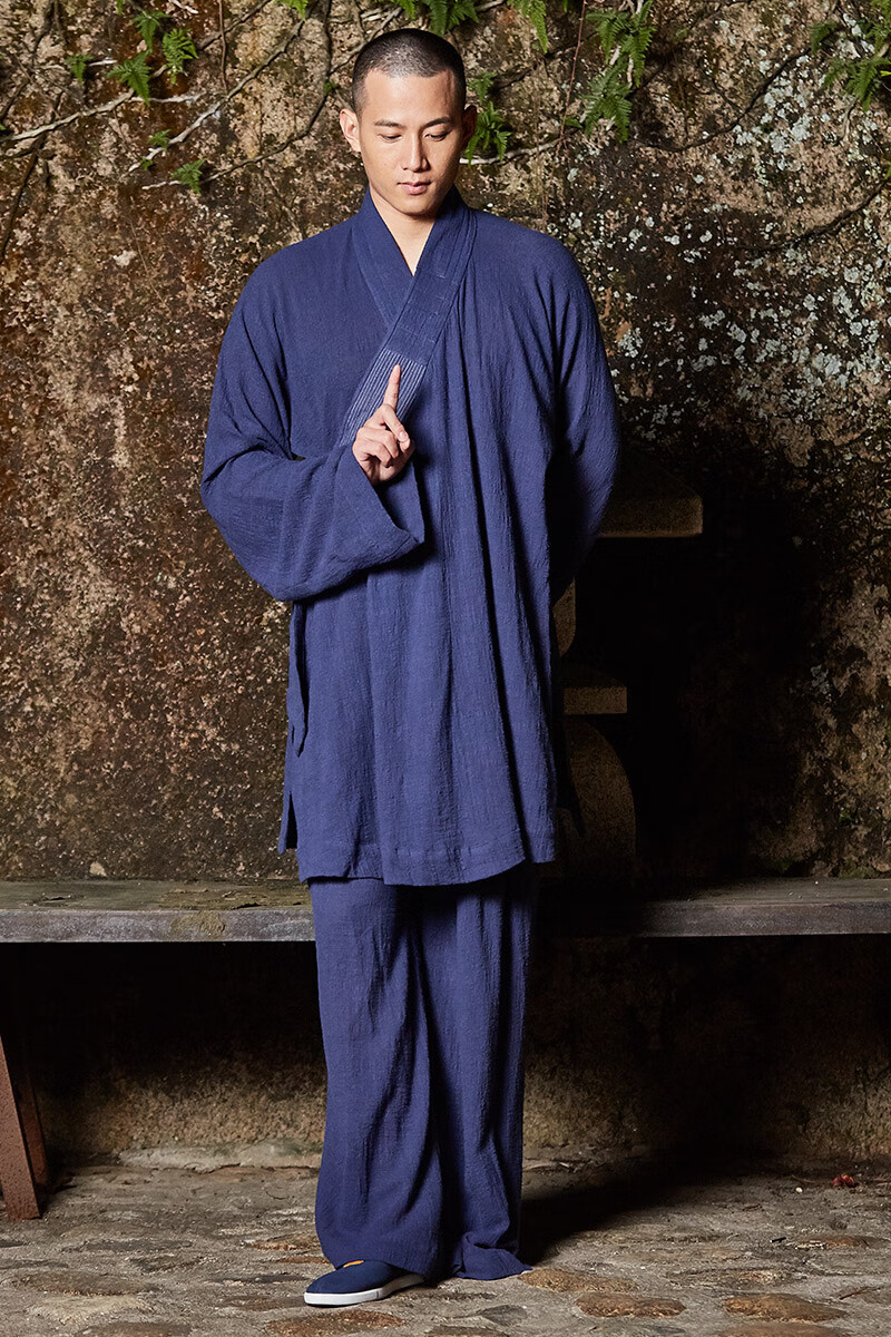 慈缘僧服罗汉褂四季款僧衣短褂男女款僧袍套装禅修衣和尚服 冬季加厚