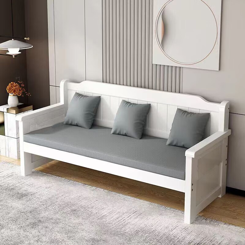 实木沙发原木长椅冬夏两用小户型家用办公客厅阳台经济型休闲座椅 款