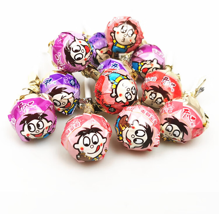 旺旺开心棒棒糖500g休闲果知棒零食婚庆喜糖儿童零食小吃5斤整箱